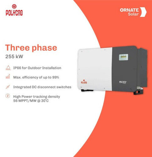 Polycab Three Phase Solar Inverter 255kw