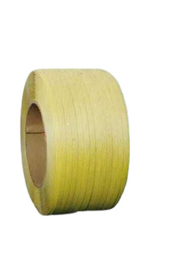 Waterproof Plain Texture Polyester Yellow Pp Box Strapping Roll For Packaging