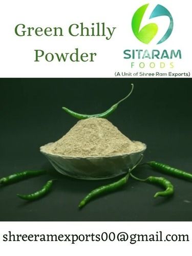 Dehydrated Green Chili Powder