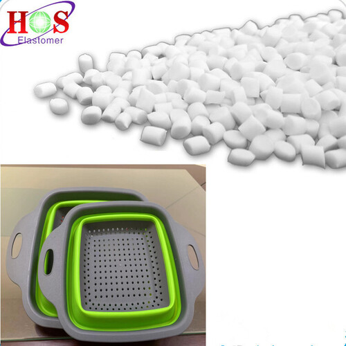 White Excellent Elongation Tpe Material For Color Basin