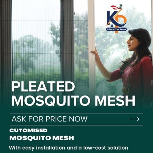 Easy Installation Pleated Mosquito Mesh