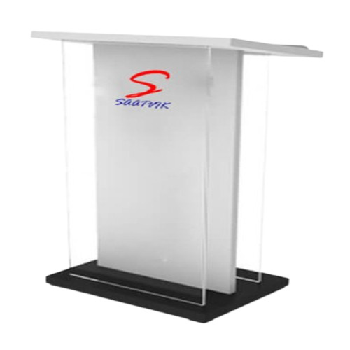 Laminated Wooden and Acrylic Podium Stand For College, Auditorium, Office, School (SP-545)(SP-545)