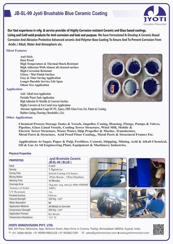 Brushable Ceramic Coating - Industrial Grade, 20Kg/50Kg/100Kg Sizes | High Corrosion Resistance, Glossy White Finish