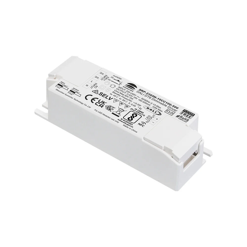 White Color Sunricher 10w Dali Dimmable Dt6 Led Driver