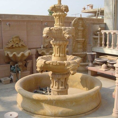 Stone Carved Garden Fountain