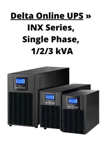 Delta Online UPS INX Series, Single Phase, 1/2/3 kVA