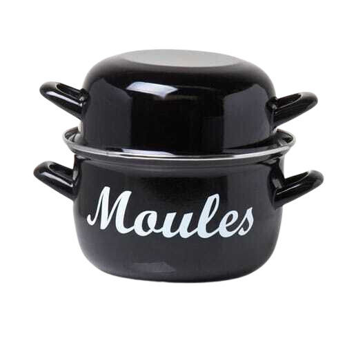 Heat Resistant Black Moules Pot