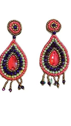 Handmade Colorfull Dangling Design Earrings