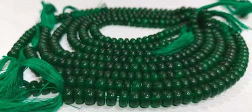 8 Inches Long  Green Jade Rondelle Plain 8MM Gemstone Beads