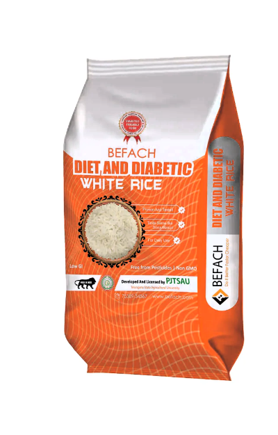 A ग्रेड 100 प्रतिशत शुद्धता वाले पोषक तत्वों से भरपूर स्वस्थ मध्यम दाने वाला सफ़ेद डायबिटिक राइस