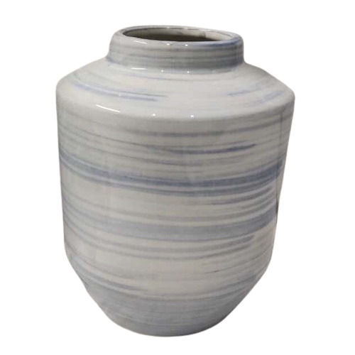 Hand Painted Round Ceramic Flower Vase