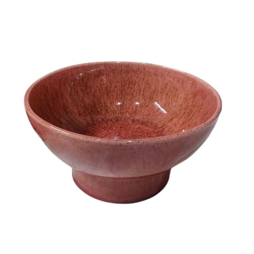 Pro Reactive Multi Glazed Bowl On Base For Fruite or Flower Decoration