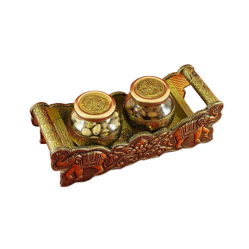 Dry Fruit Tray With Oval Jar