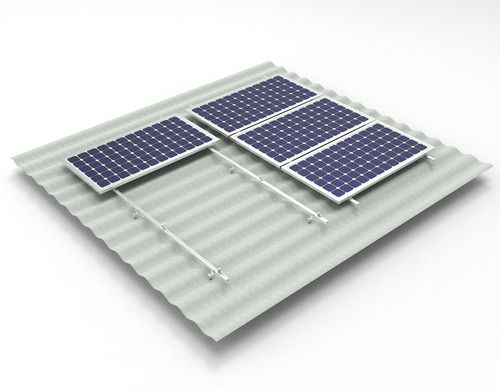 Low Profile Roof Mounted Solar Panel Structure