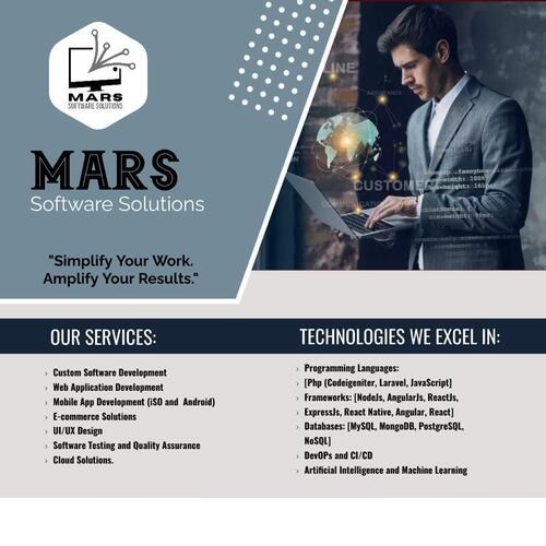 Custom Software Development Services By MARS SOFTWARE SOLUTIONS