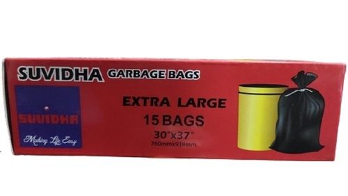 Suvidha Single Use Plastic Garbage Bags Extra Large