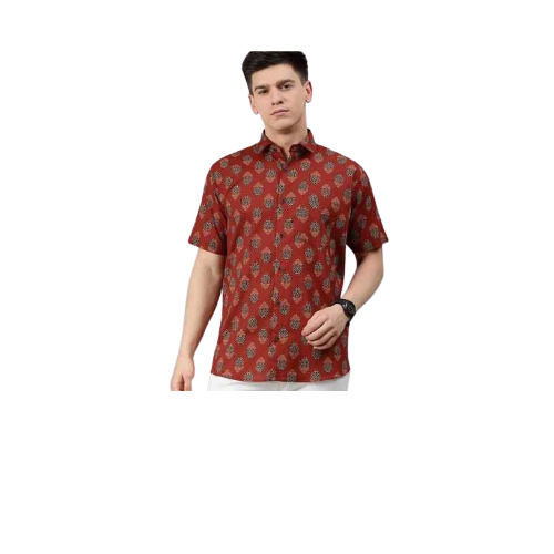 Mens Half Sleeves Printed Shirt