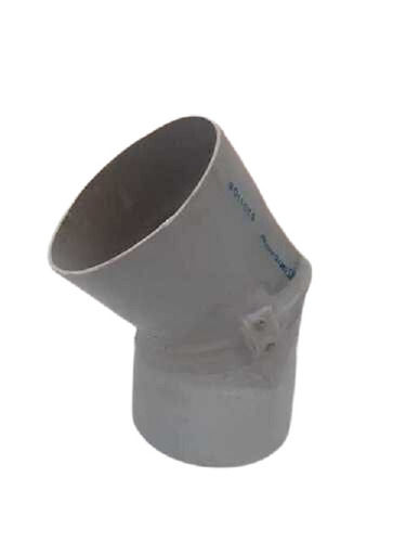 PVC Elbow - Durable, Long Lasting, Portable | Round Shape, Silver and Grey Color, Ideal for Pipe Fittings