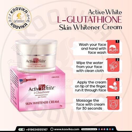 Active White L Glutathione Skin Whitening Cream