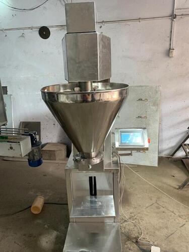 Semi Automatic Servo Based Powder Filling Machine - Metal, 850 x 450 x 1600 mm, Silver | Up to 20 Pcs/min, PLC Control, 1-Year Warranty, 160 kg Weight