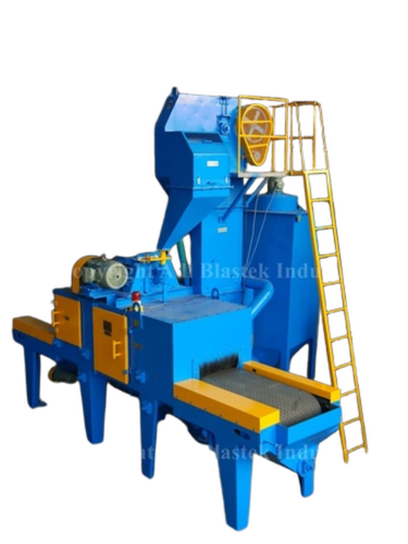 Plate Cleaning Shot Blasting Machine - Color: Blue