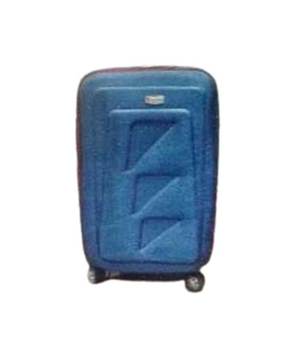 Anti-Theft Single Compartment Plain Solid Plastic Luggage Trolley Bags With 4 Wheel