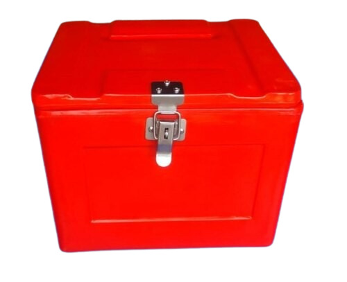 25 Insulated Ice Carrier Box - Color: Red