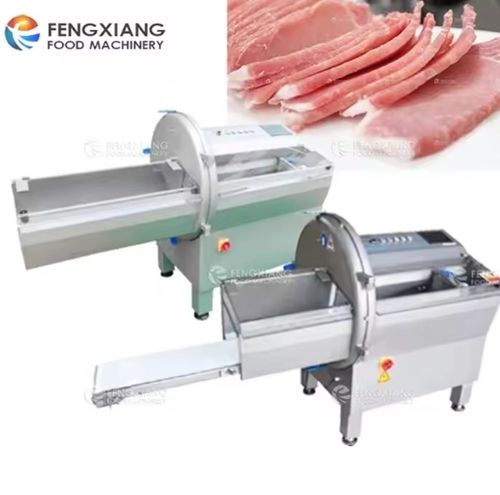 Automatic Frozen Meat Bacon Ham Making Cutting Slicing Slicer Machine