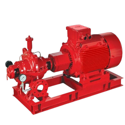 Red Color Automatic Cast Iron Material Fire Fighting Pump