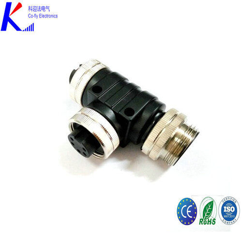 Waterproof 3Pin 4Pin 5Pin T Shape Splitter 7/8 Circular Connector