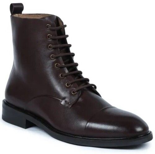 6-12 Size Mens High Ankle Brown Leather Boot