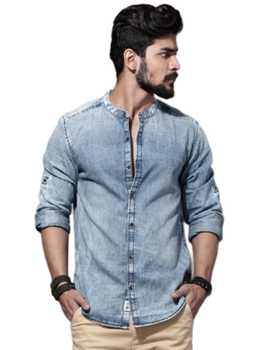 Mens Blue Denim Shirt 