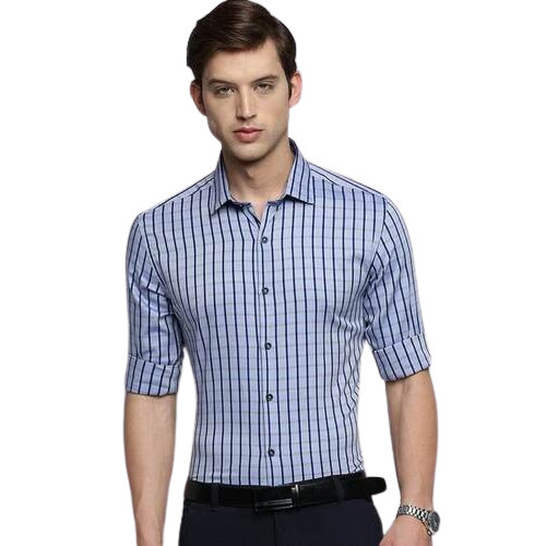 Men's Checkered Cotton Blend Shirts - Available in S to XXL Sizes, Various Colors | Classic Design, Full Sleeves, Versatile for Casual and Semi-Formal Wear