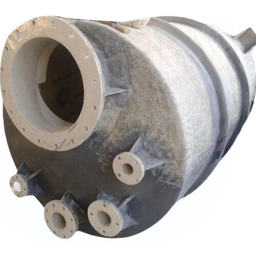 Grey Color Cylindrical Shape Polish Finish Frp Acid Storage Tank