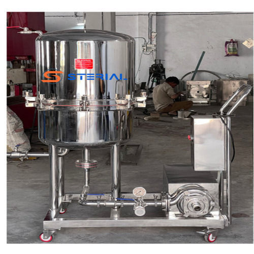 Sterial Stainless Steel Semi Automatic Zero Hold Up Filter Press