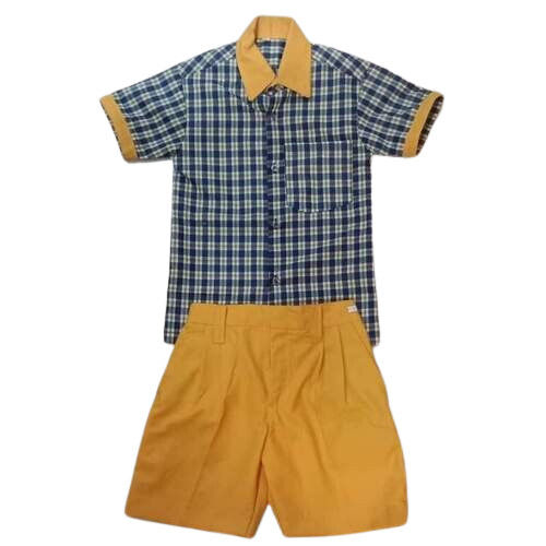 Unisex Check School Uniform Set For Primary School