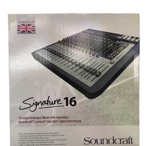 Soundcraft Signature 16 Analog Mixer With Effects