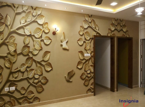 Brown Designer Tree Wallpaper