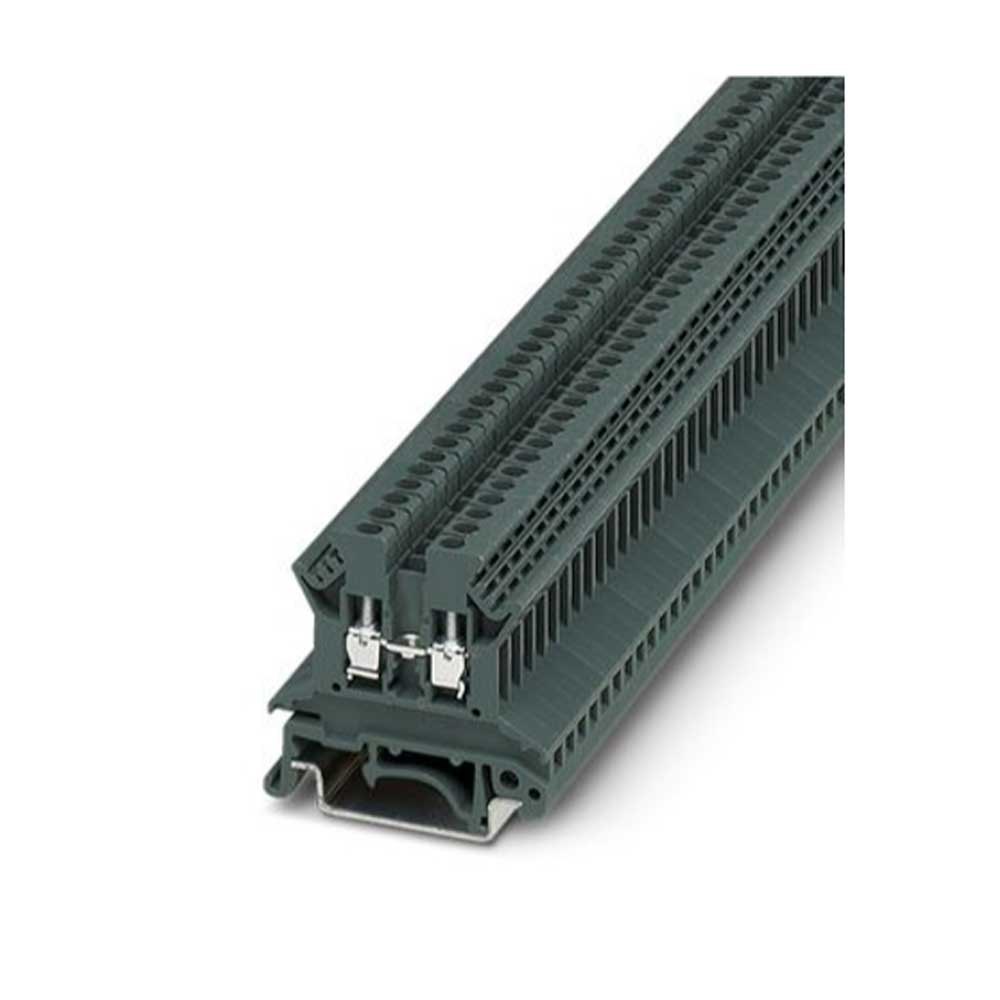 Phoenix Contact Industrial Black Terminal Block - Model No: 3031487, New Condition, Corrosion Resistant, Suitable for Electric Fittings