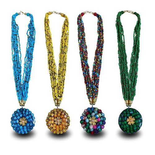 Beautiful Multicolored Beaded Fancy Necklace