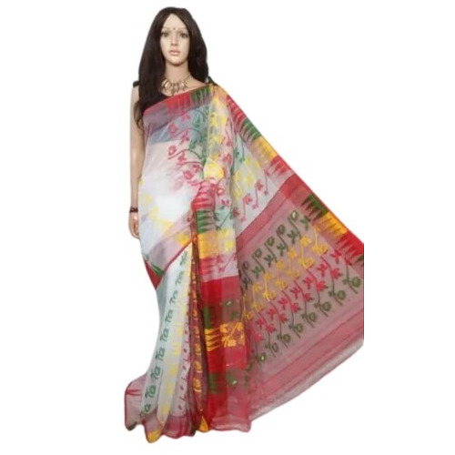 Cotton Silk Soft Dhakai Jamdani Handloom Designer Saree - Lightweight, Colorfast Fabric for Comfortable Wear | Trendy Designs for All Seasons