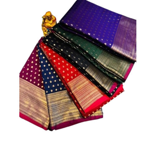 Kanchipuram Silk Saree - Pure Silk with Gold Jari and Pink Border, Exquisite Craftsmanship and Traditional Design