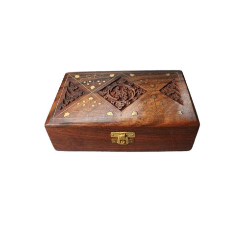Polished Carved Wooden Gift Box