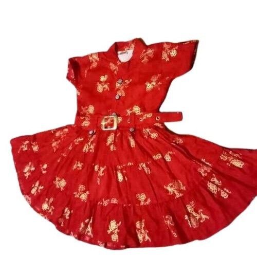 Red Color Frocks For Girls