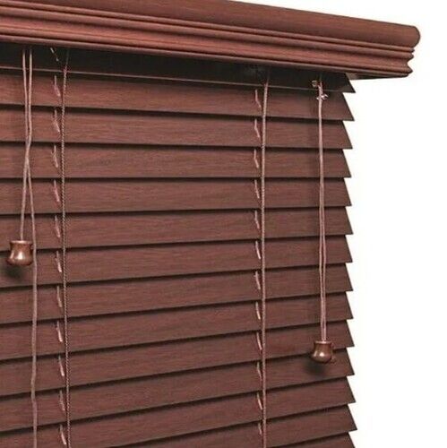 Brown Color Wooden Material Window Blind For Home