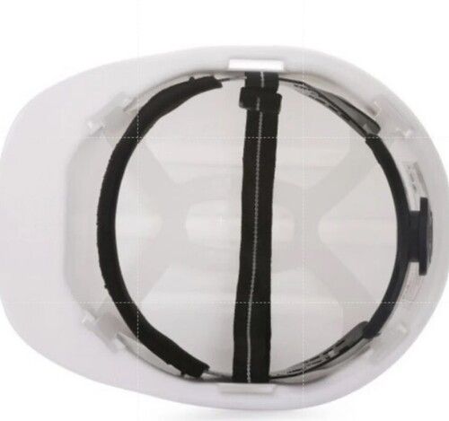  12 x 8 x 6 inch Size White Color Plain Safety Helmet