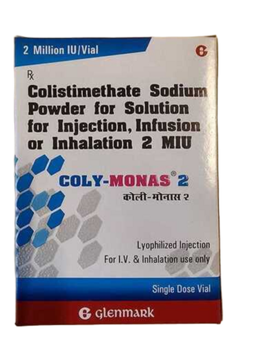 Coly Monas 2 Injection - Lyophilized Powder For Solution, 2 Million Iu Colistimethate Sodium | Polymyxin Antibiotic For Severe Multidrug-resistant Bacterial Infections