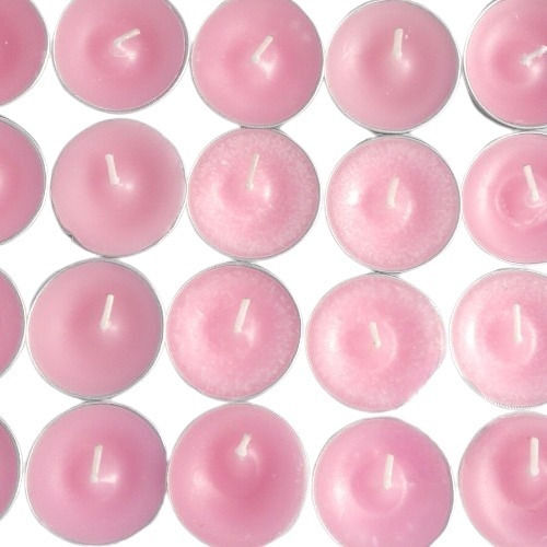 Pink Color Round Shape Candles