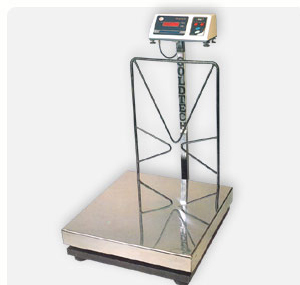 Platform Scale - 300 KG Capacity, 500x500 MM Size | Auto Calibration, Easy-to-Use Weigh Beam Lock, Low Battery Indication