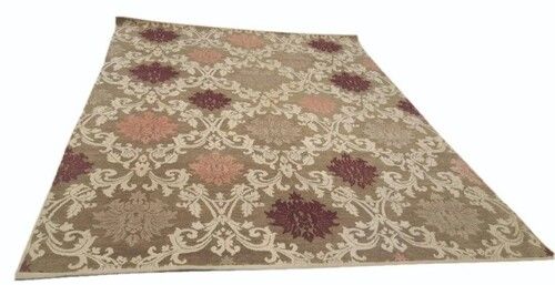 Multicolor Printed Handmade Silk Floor Carpet